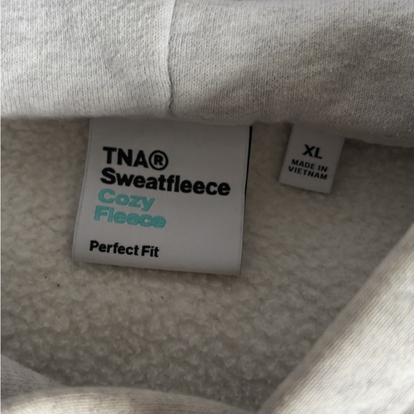 TNA Light Gray Sweatfleece Hoodie - Picture 2 of 2